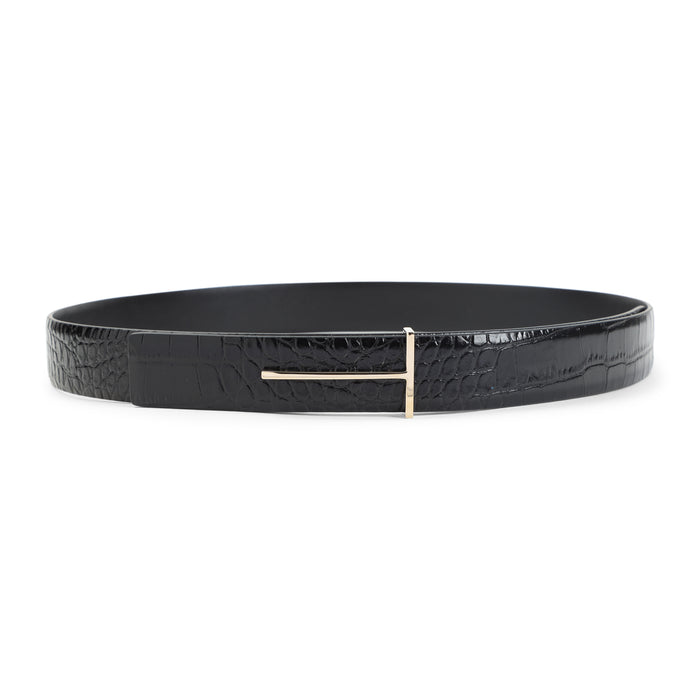 Calf Leather Belt Black