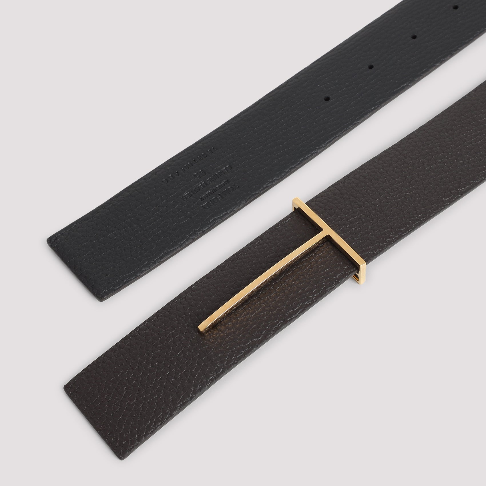 Calf Leather Belt Brown