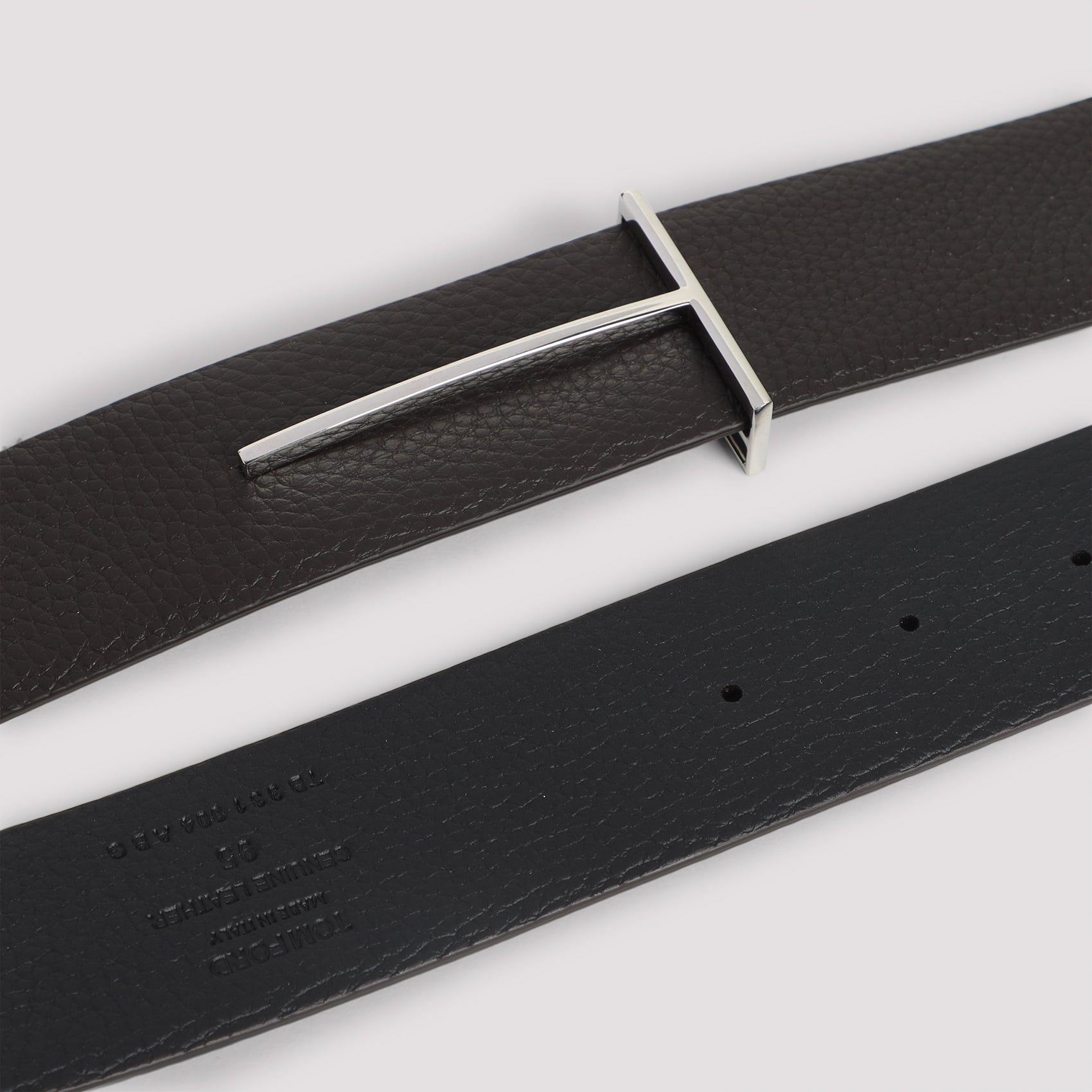Calf Leather Belt Brown