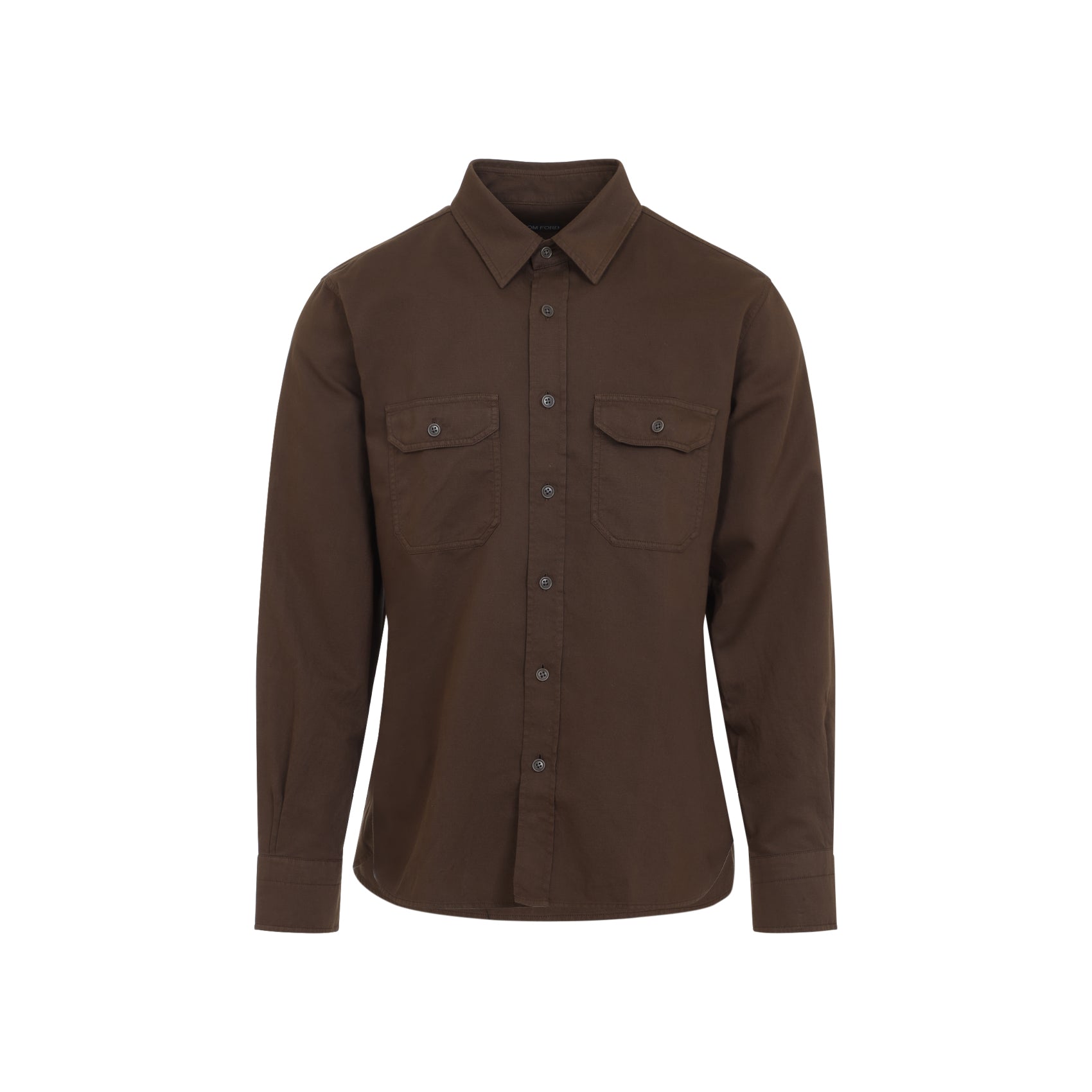 Military Shirt Green Cotton Linen