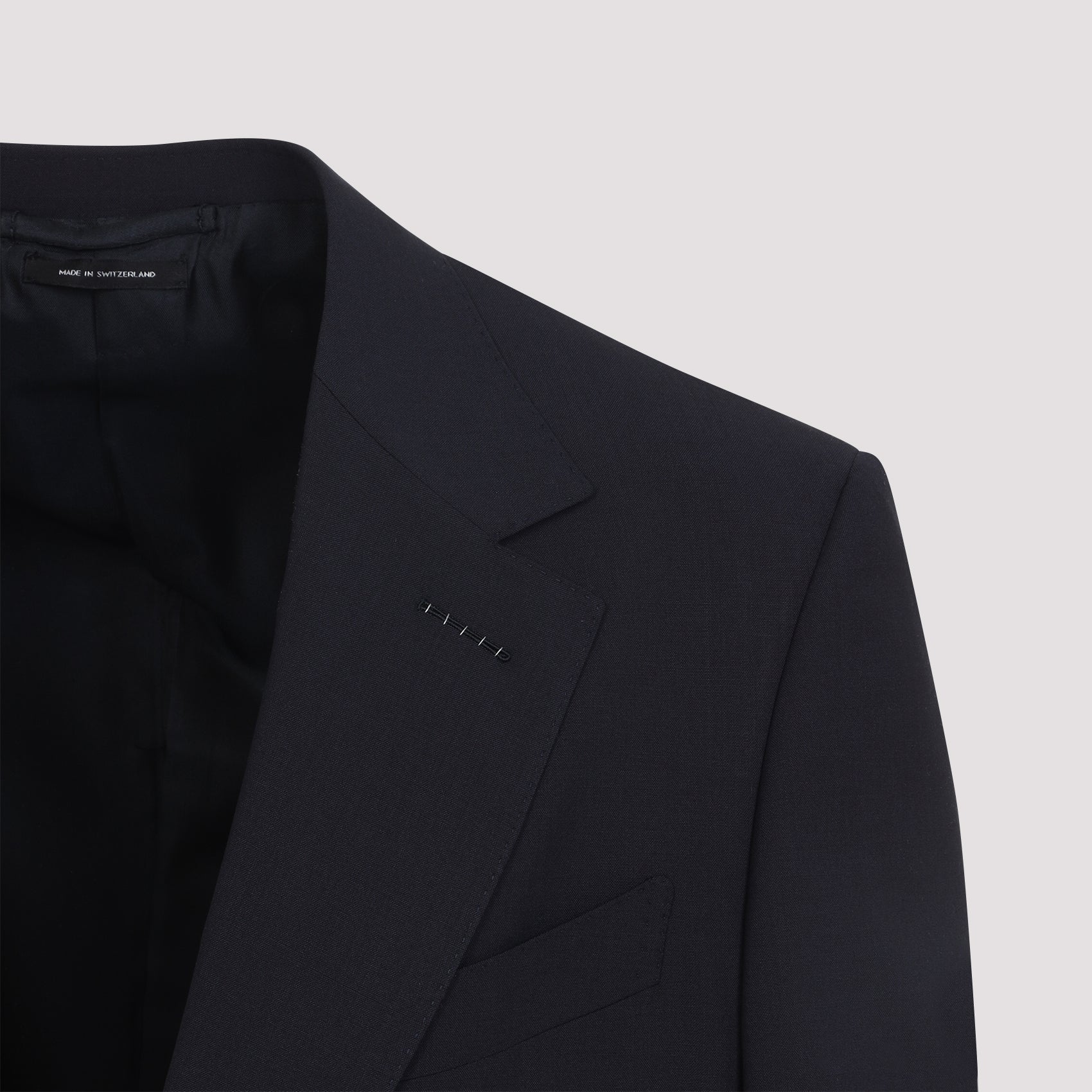 Wool Suit Blue Spandex