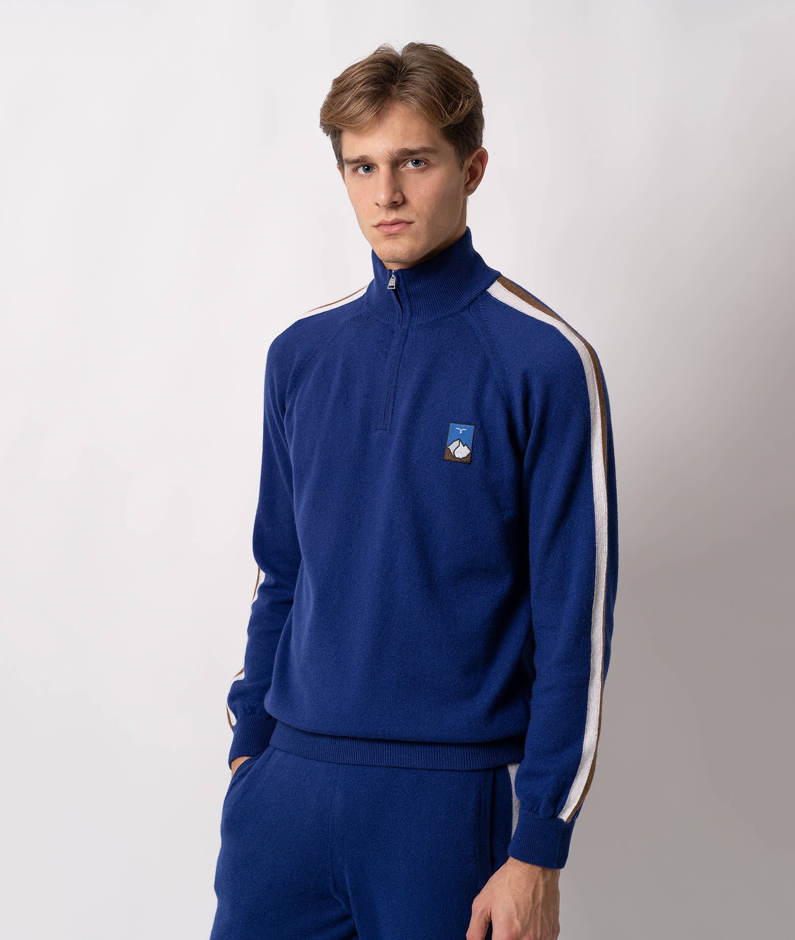 Cashmere Pullover Ski Collection Capsule Ivory Turtle Neck Sweater