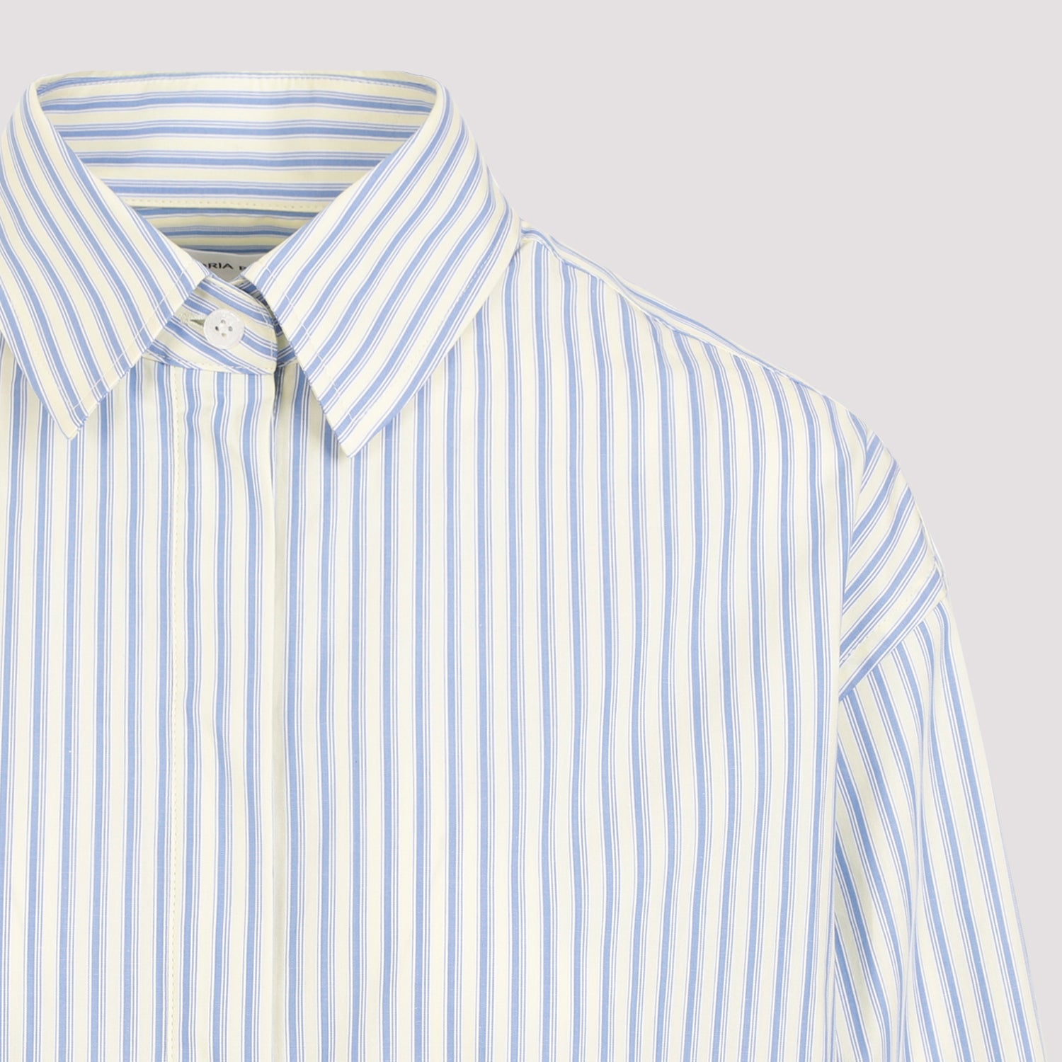 Wrap Front Blouse Blue Organic Cotton Tops