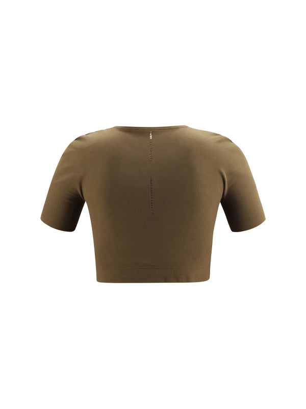 T-Shirt Seamless Fitted Olive Dust Polyamide