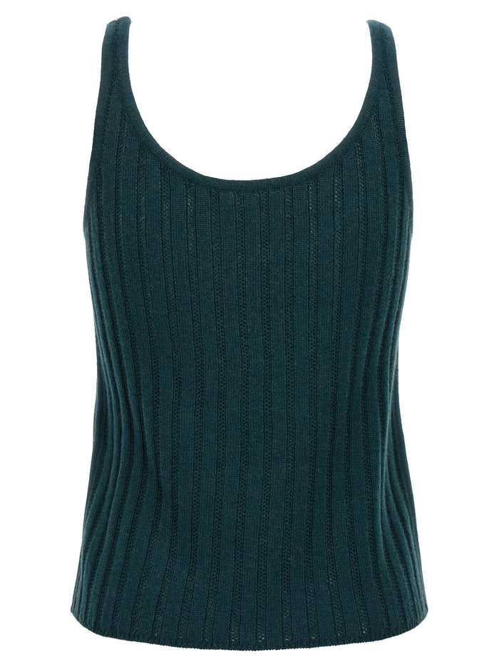 Palace Luxe top Green Wool Cachemire Tops