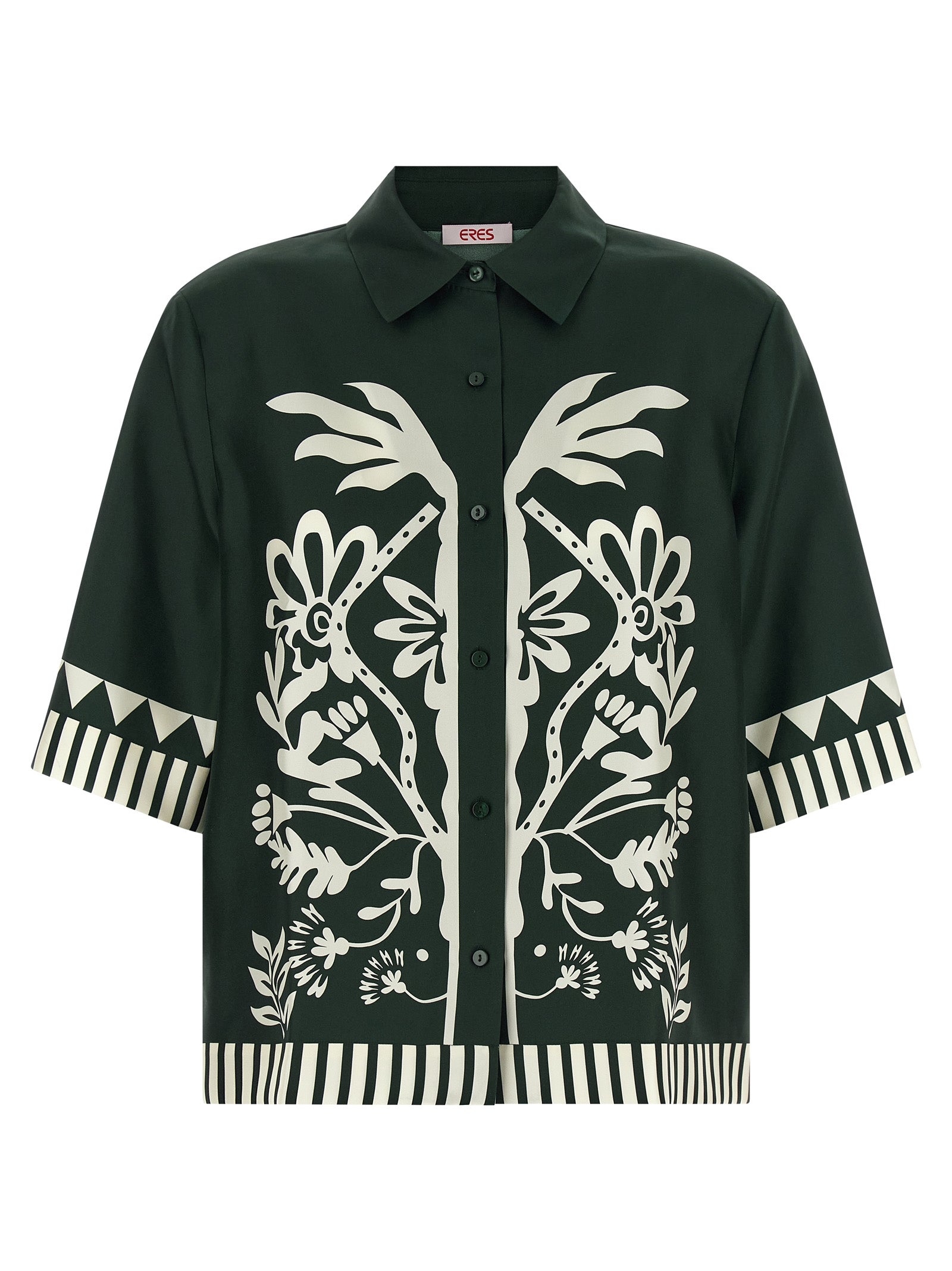 Émeraude shirt Green Silk Shirt, Blouse