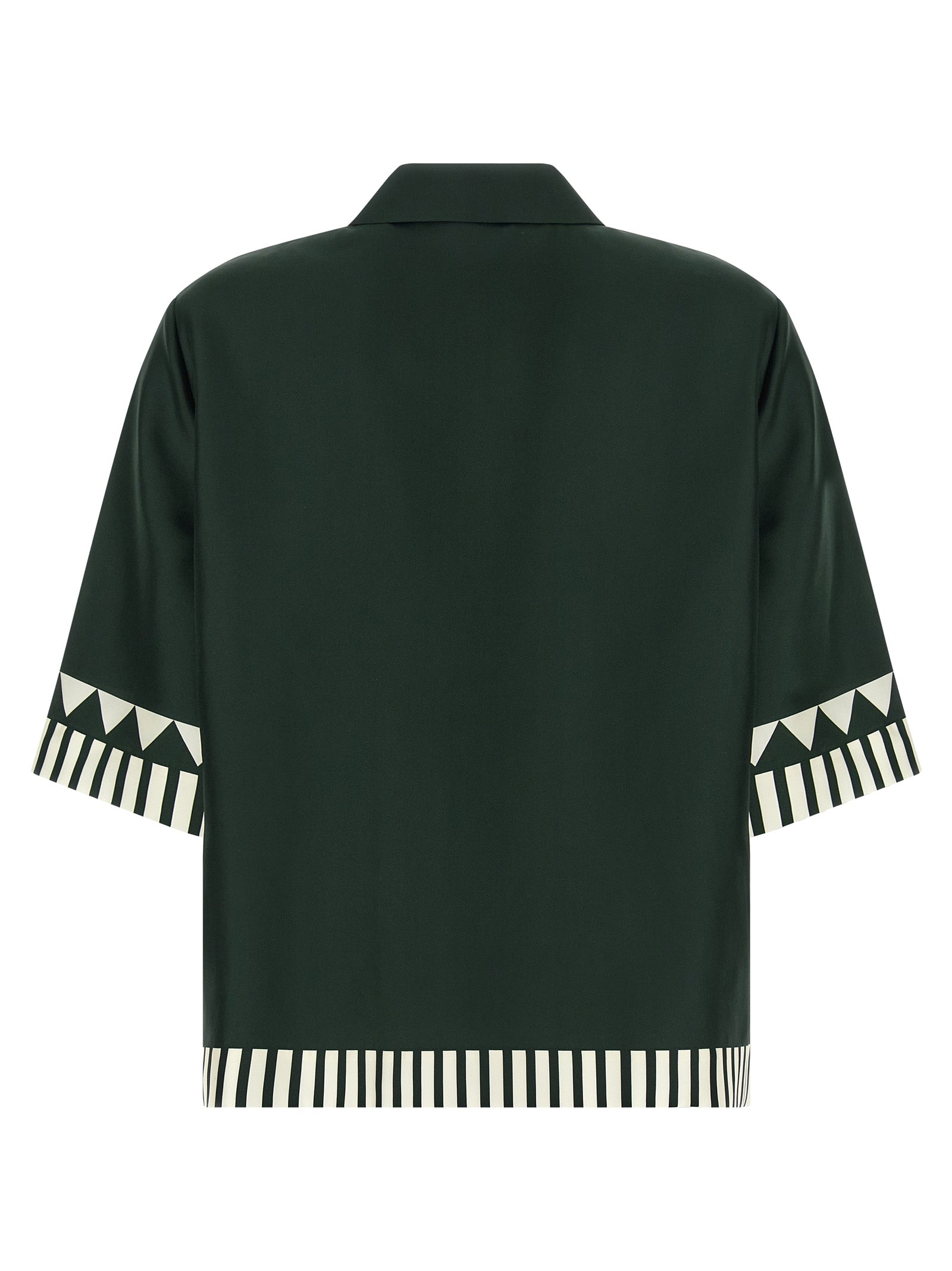 Émeraude shirt Green Silk Shirt, Blouse
