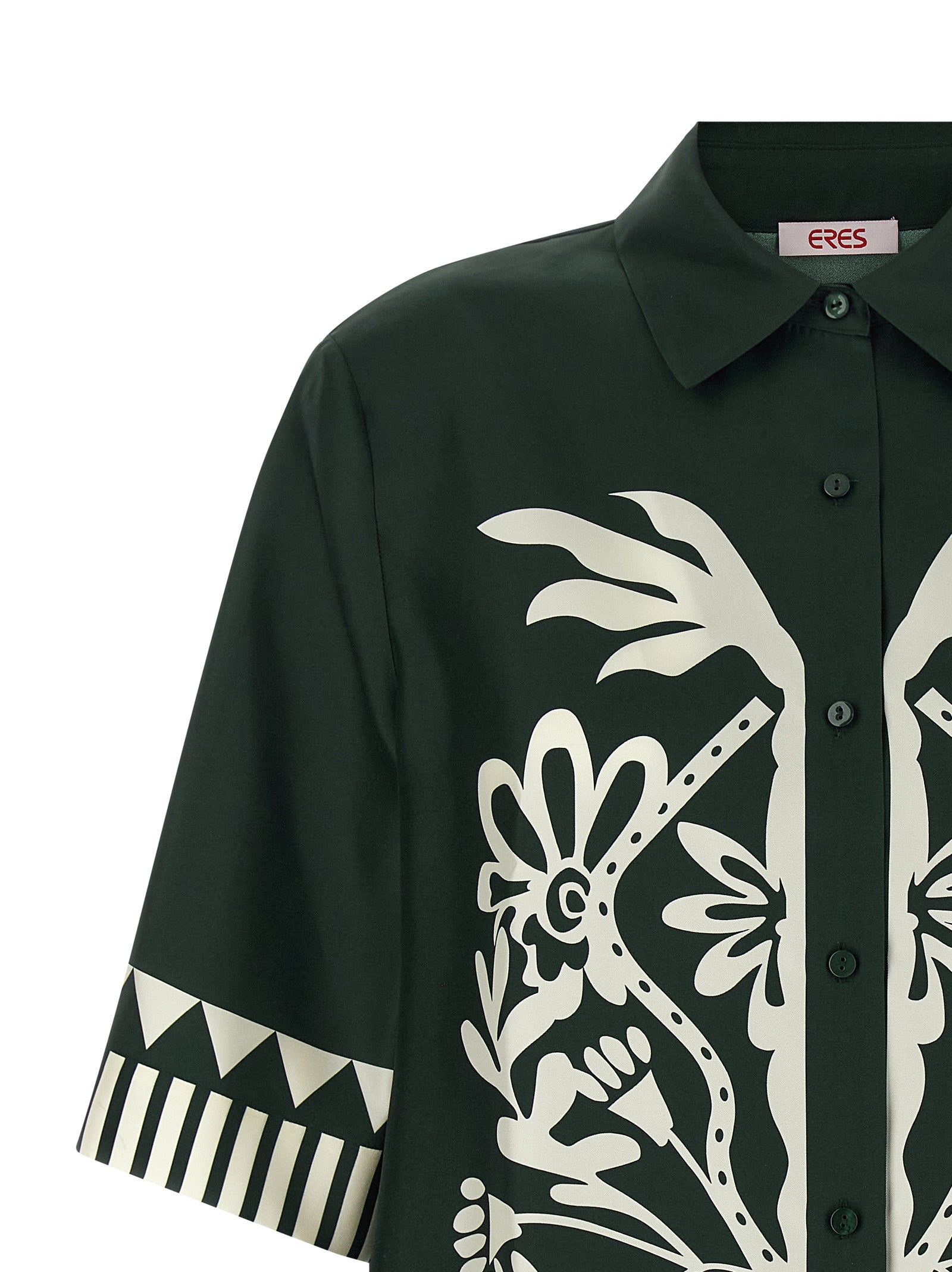 Émeraude shirt Green Silk Shirt, Blouse