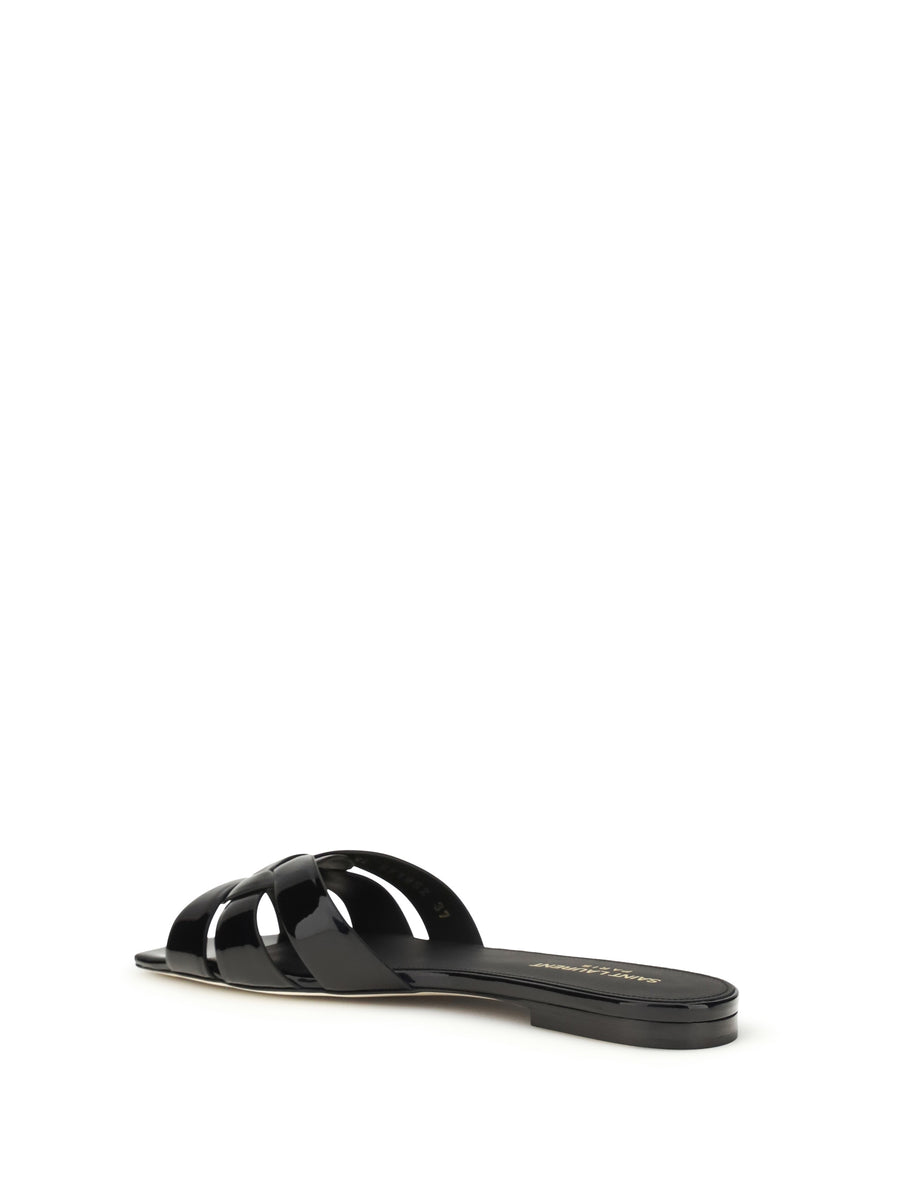 Sandals Tribute Patent Leather Black Calf