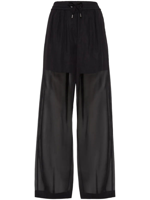 Brunello Cucinelli Cotton 100% track pants in black