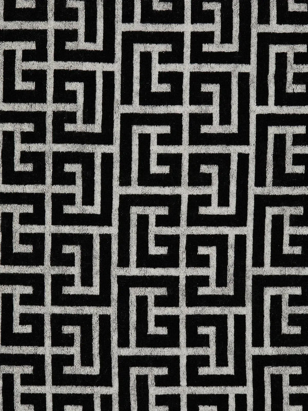 Balmain Cotton 100% beach towel in black