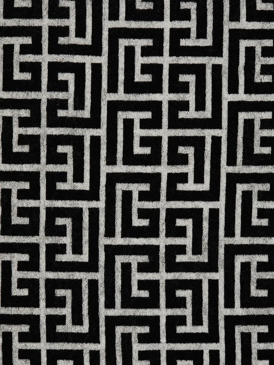 Balmain Cotton 100% beach towel in black