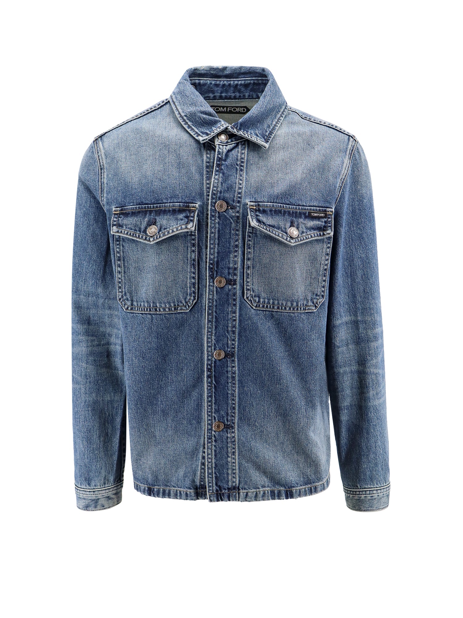 Tom Ford Jackets Blue Cotone