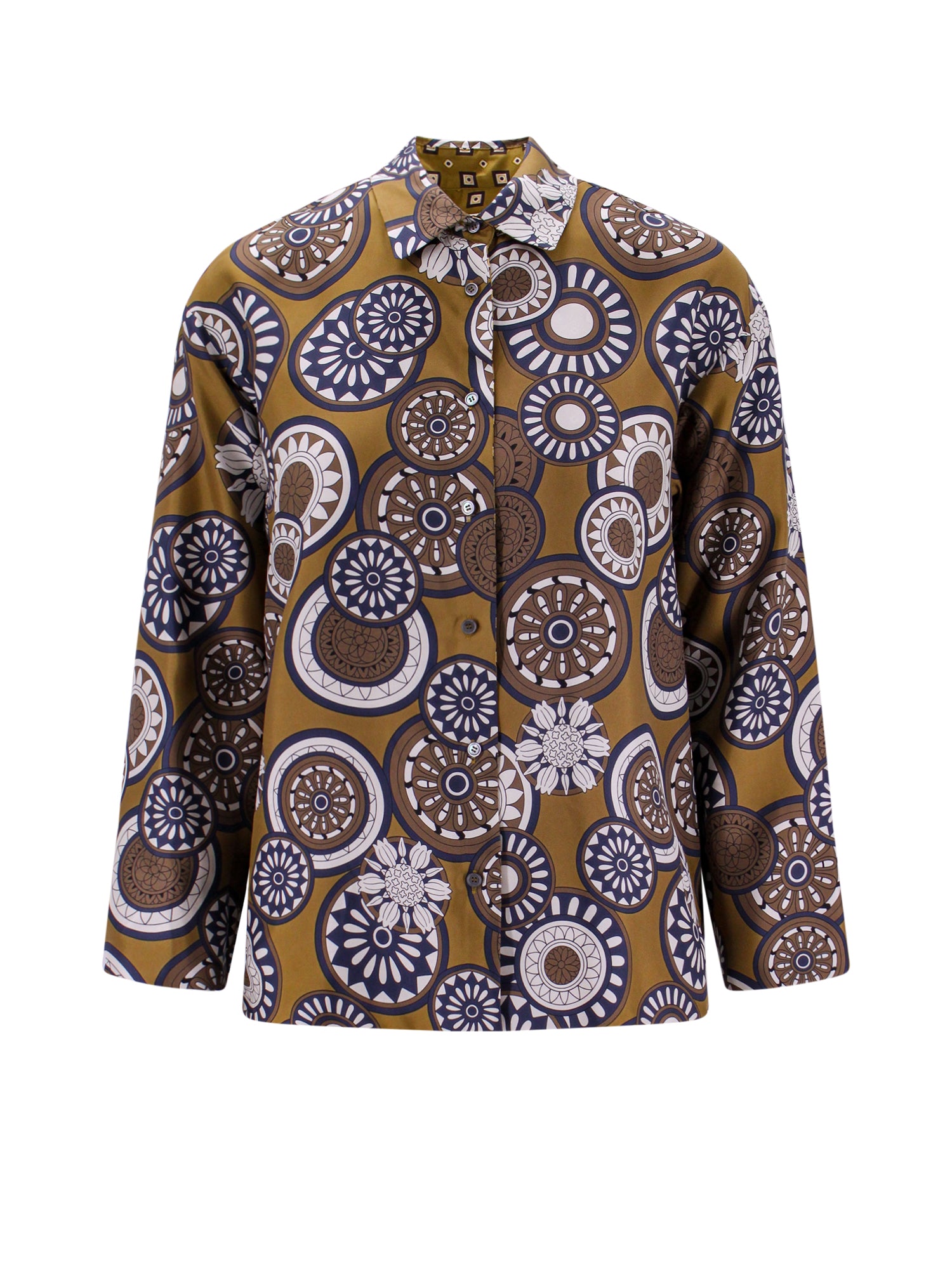 S Max Mara Shirts Brown Seta