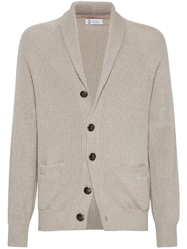 Brunello Cucinelli Cotton 100% cardigan in beige