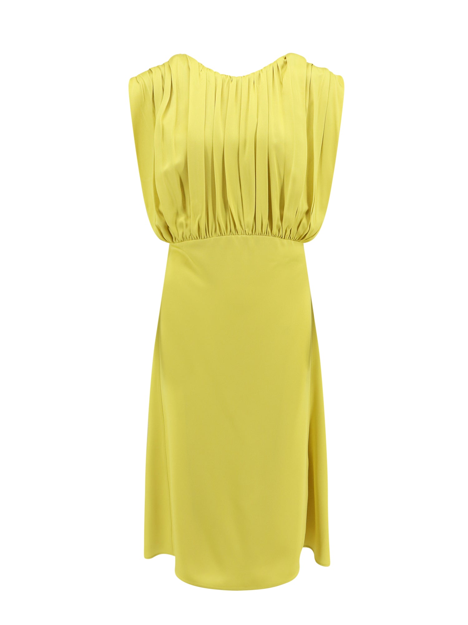 Jil Sander Dresses Yellow Acetato Viscosa