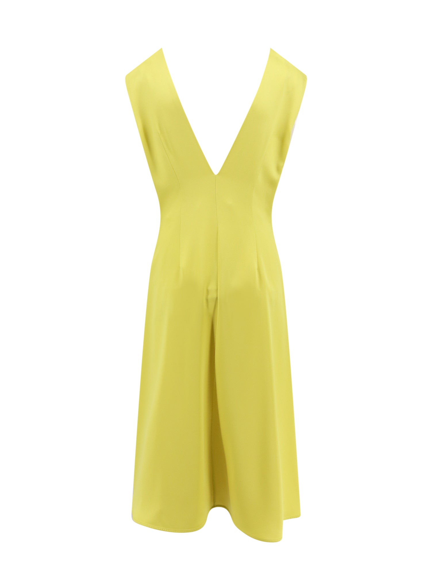 Jil Sander Dresses Yellow Acetato Viscosa