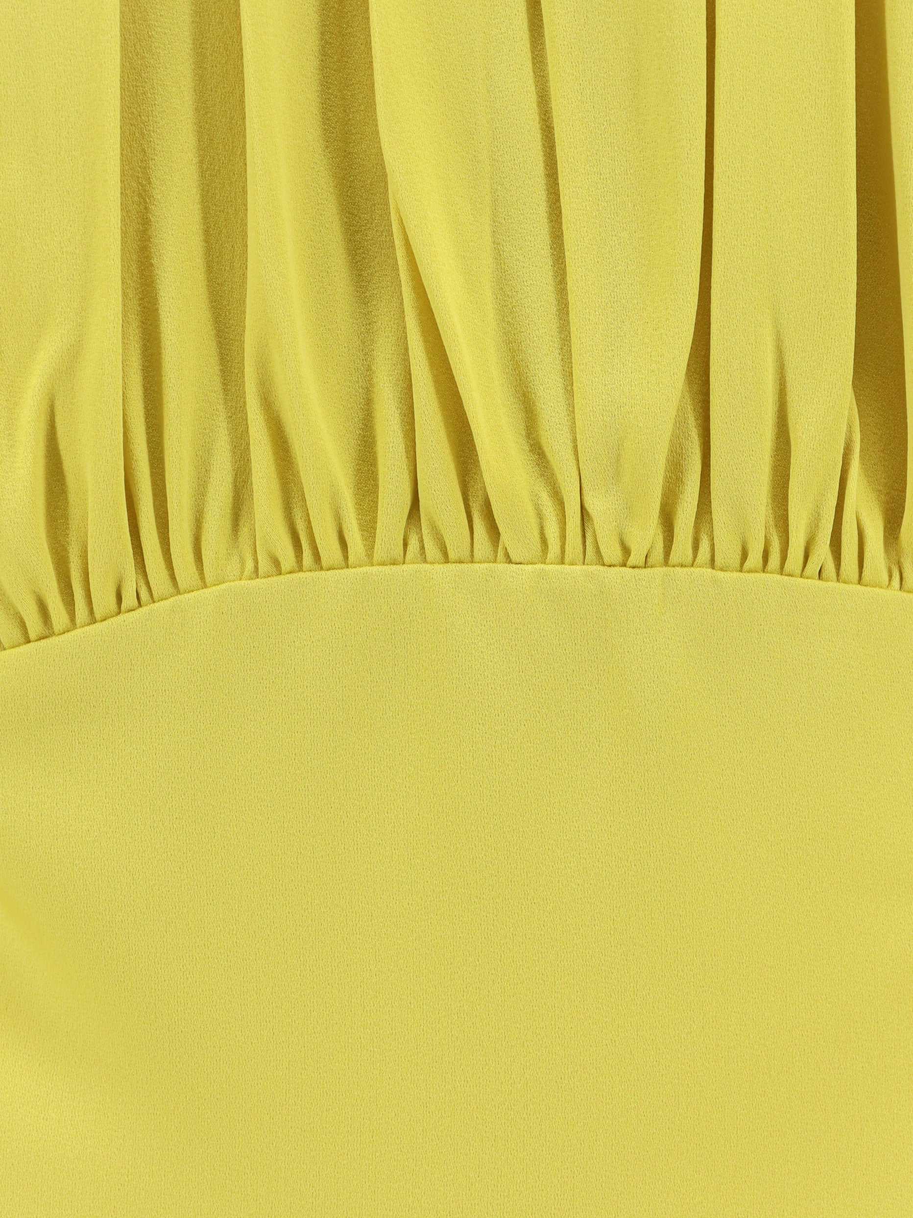 Jil Sander Dresses Yellow Acetato Viscosa