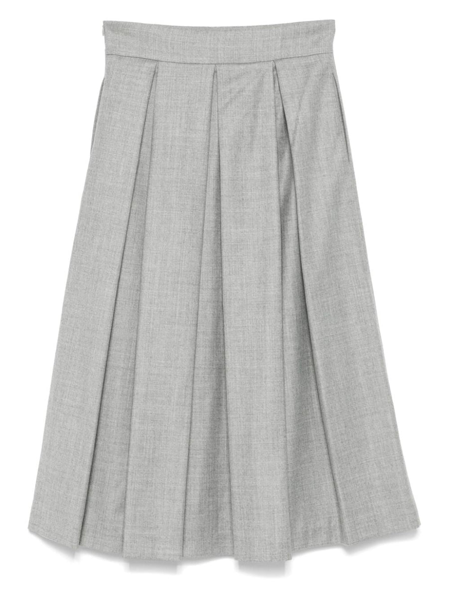 Eleventy Outer: Wool 98% skirt in grey