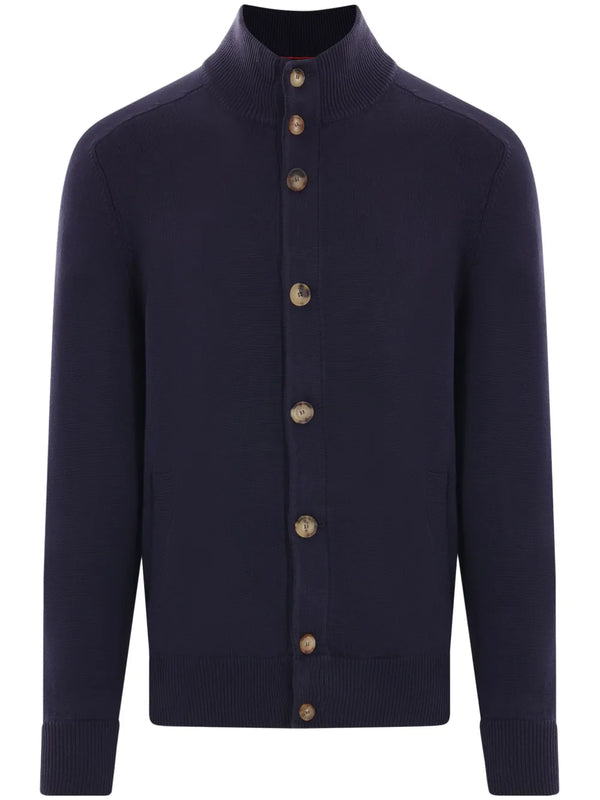 Brunello Cucinelli 100% fabric composition not fully specified cardigan in navy