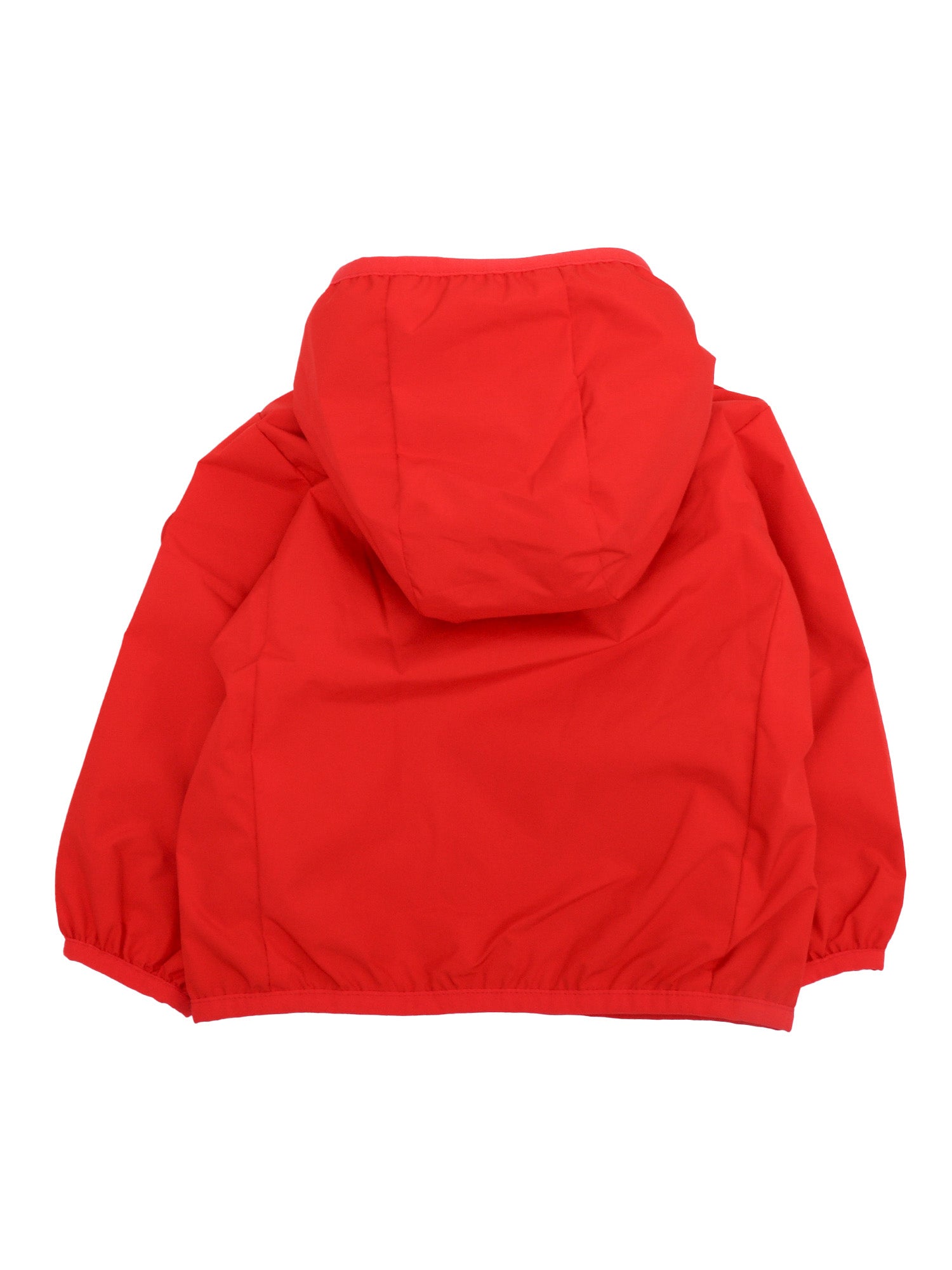 COCO BABY HOODED JACKET Red Polyester Lining Cotton Nylon Short Puffer