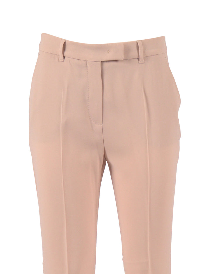 TROUSERS Pink Triacetate Polyester Pant