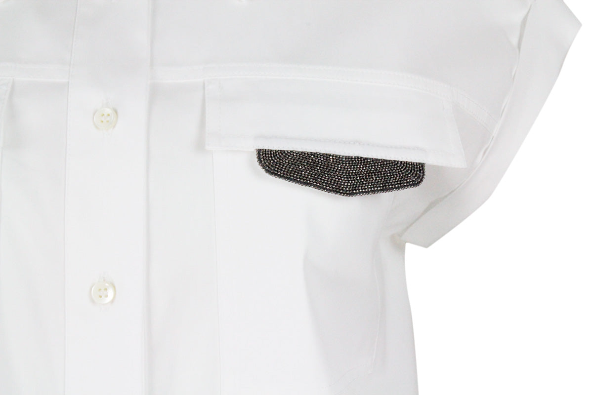 Brunello Cucinelli Shirts White 72co 23pa 5ea