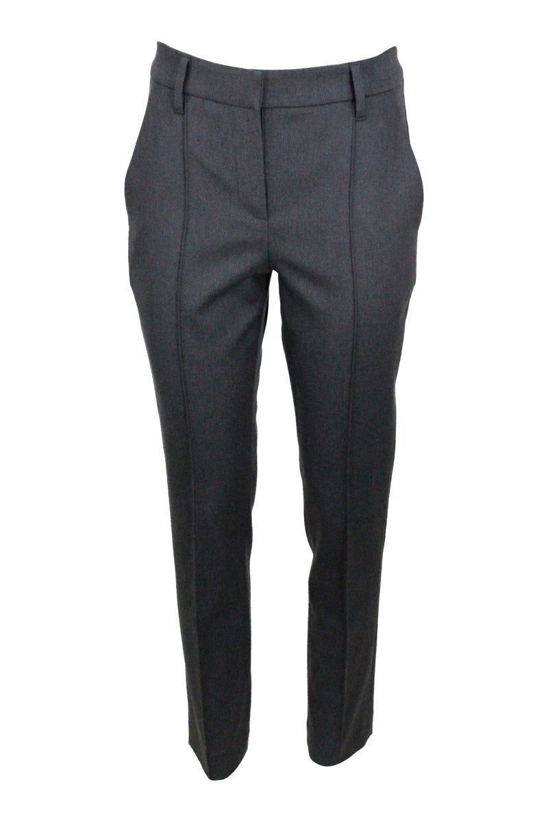 Brunello Cucinelli Trousers Grey 97co 3ea
