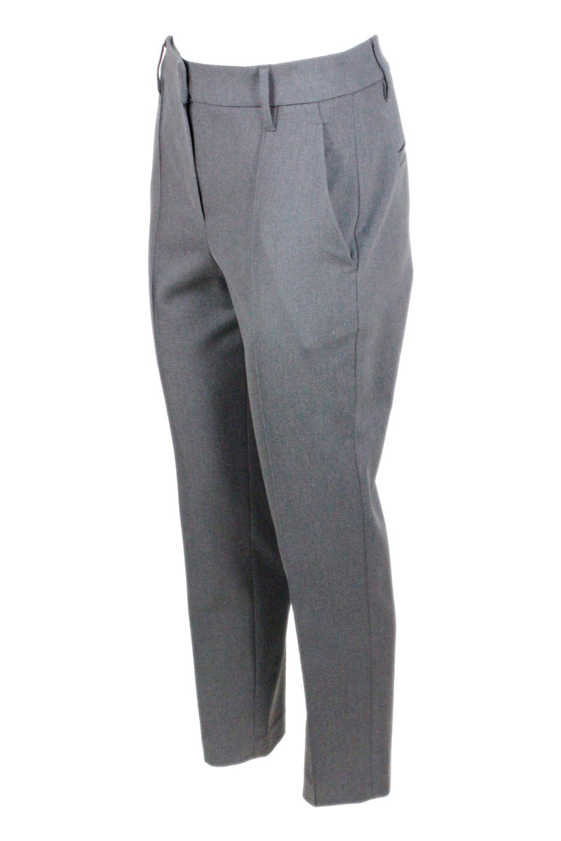 Brunello Cucinelli Trousers Grey 97co 3ea