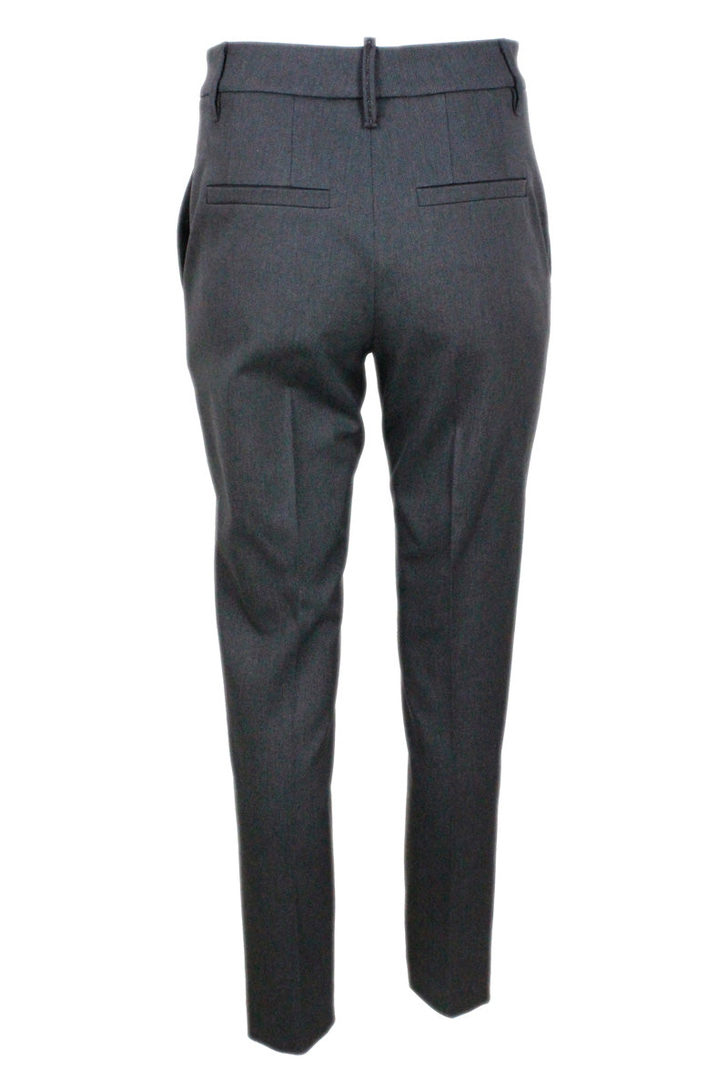 Brunello Cucinelli Trousers Grey 97co 3ea