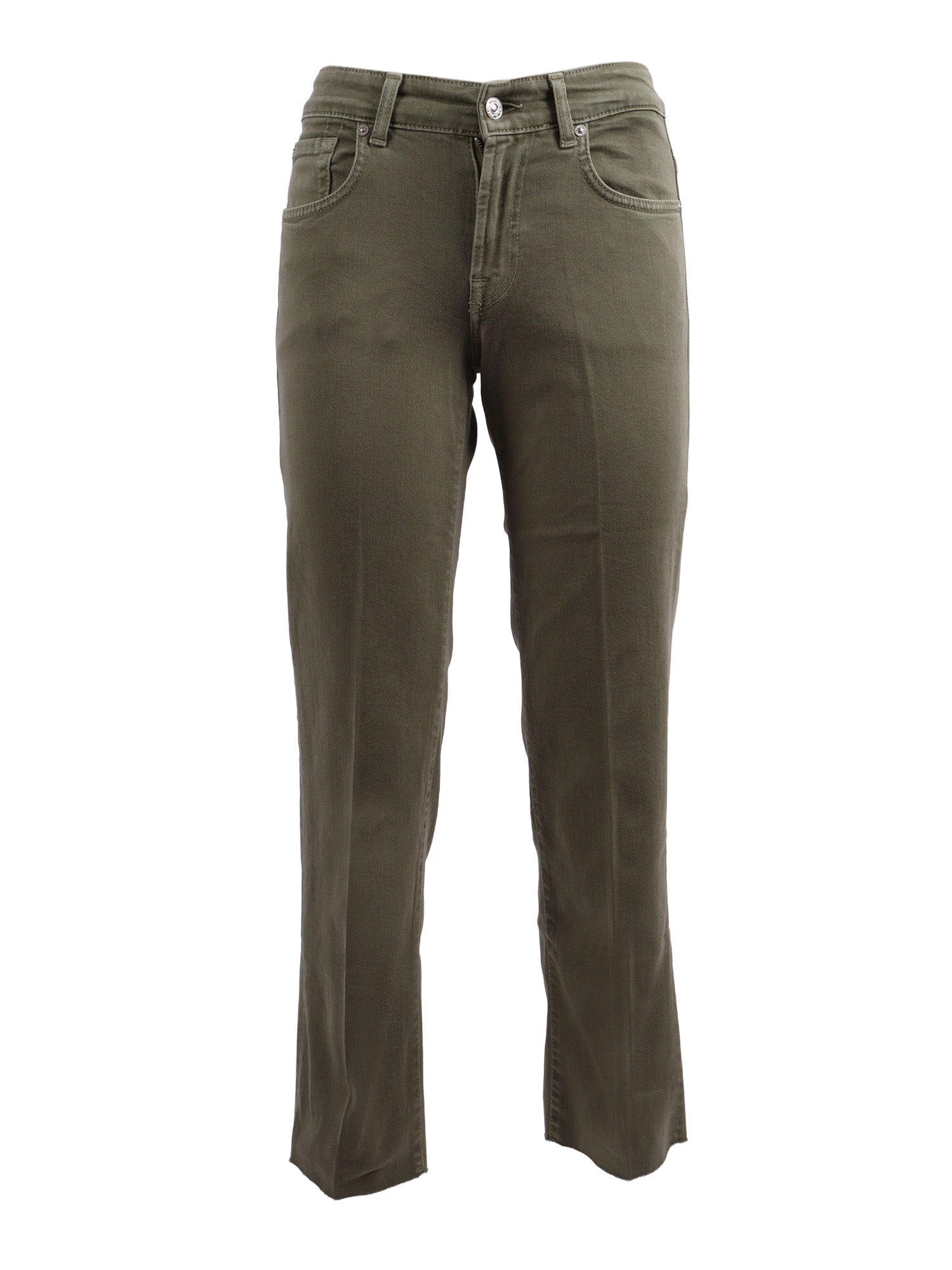 Calie Straight Ankle Green Jean