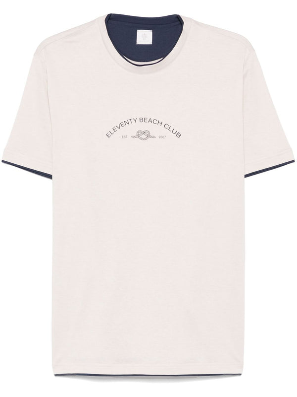 Eleventy Cotton 100% t-shirt in beige