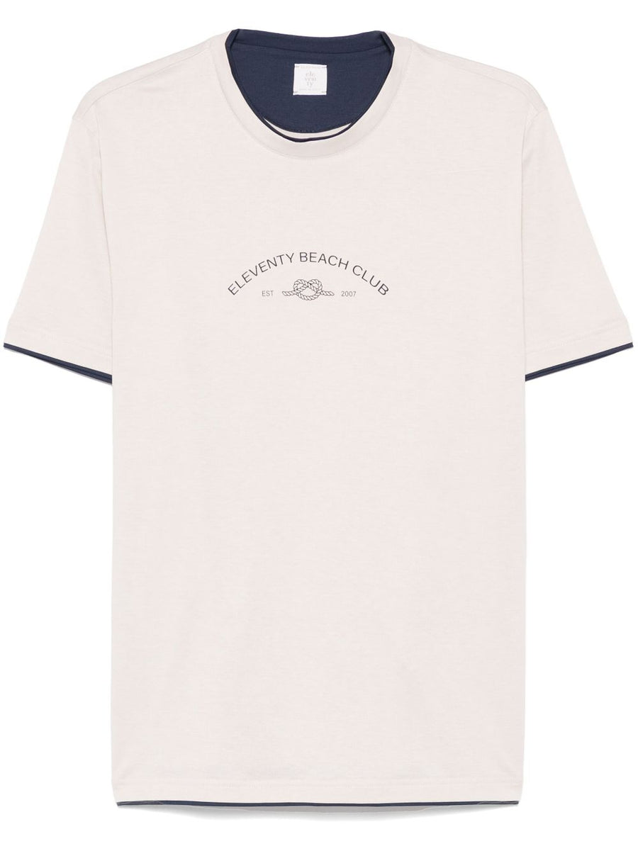 Eleventy Cotton 100% t-shirt in beige