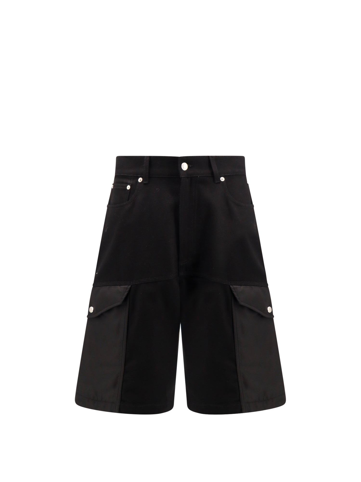 Alexander Mcqueen Rtw Black Cotone Organico/nylon