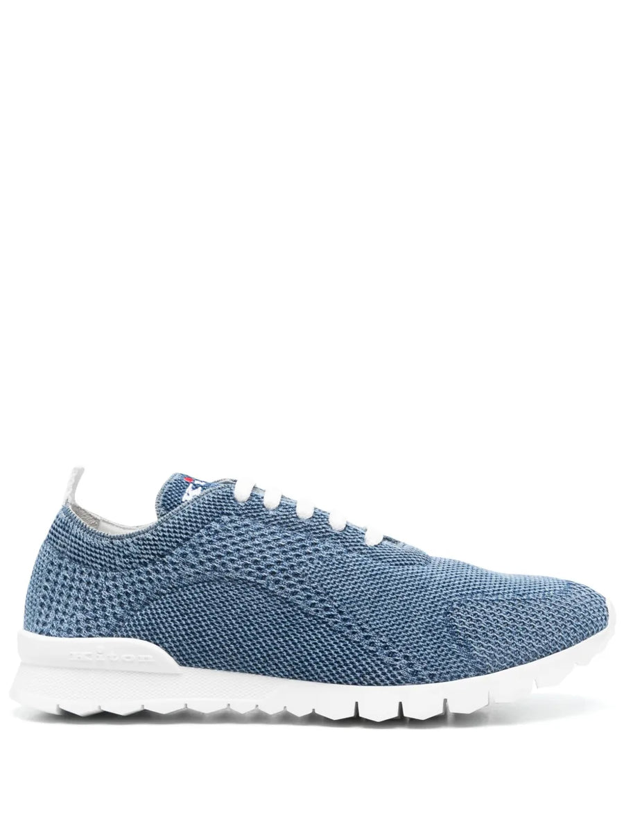 Kiton Upper: Fabric 100% sneaker in blue