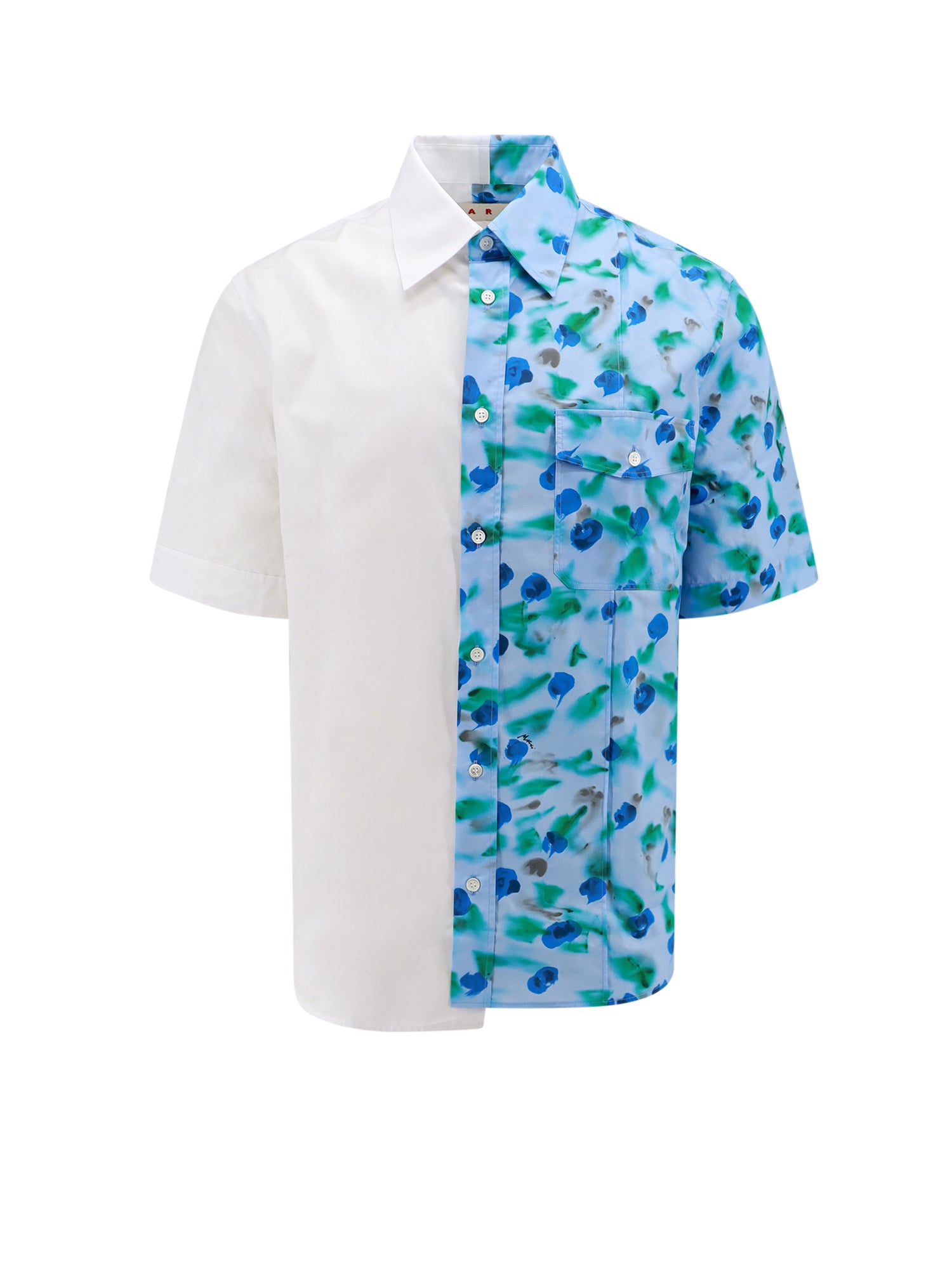 Marni Shirts Blue Cotone