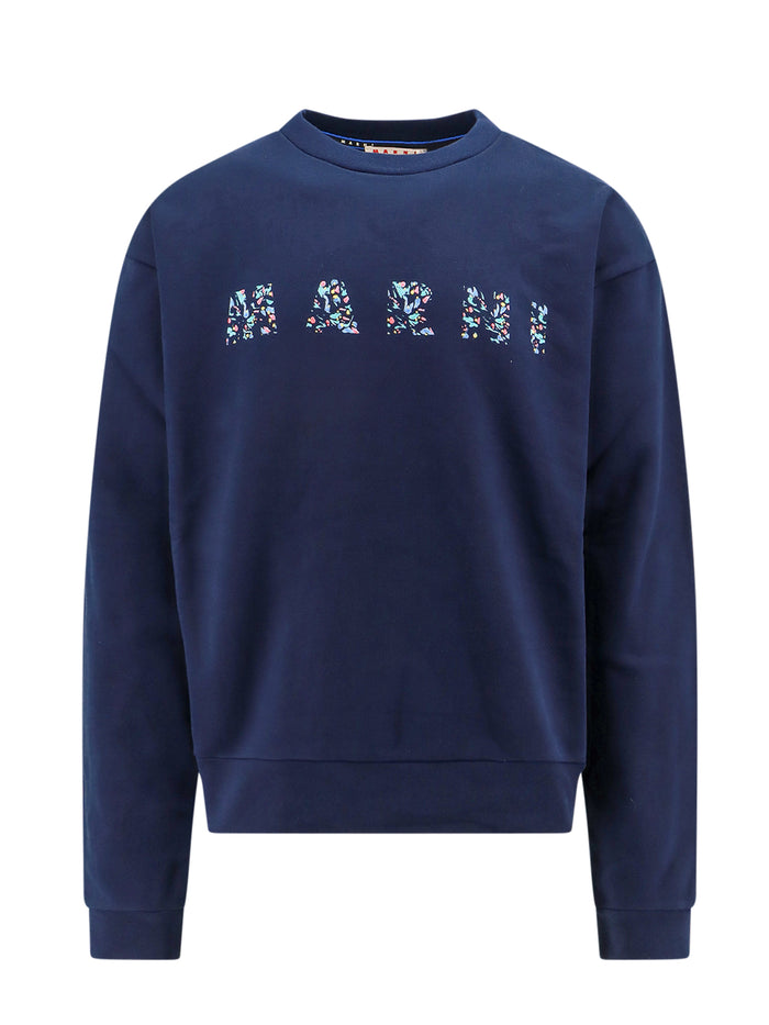Marni Sweaters Blue Cotone Organico