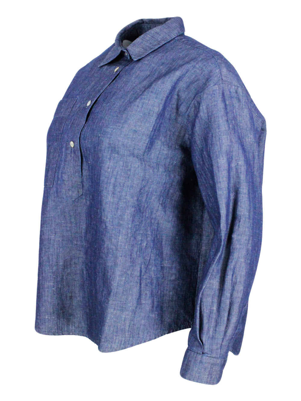 Barba Napoli Shirts Denim 63co 37li