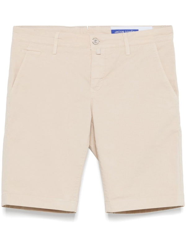 Jacob Cohen Outer: Cotton 97% chino shorts in beige