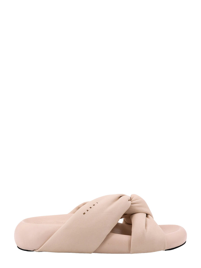 Marni Sandals Beige Pelle