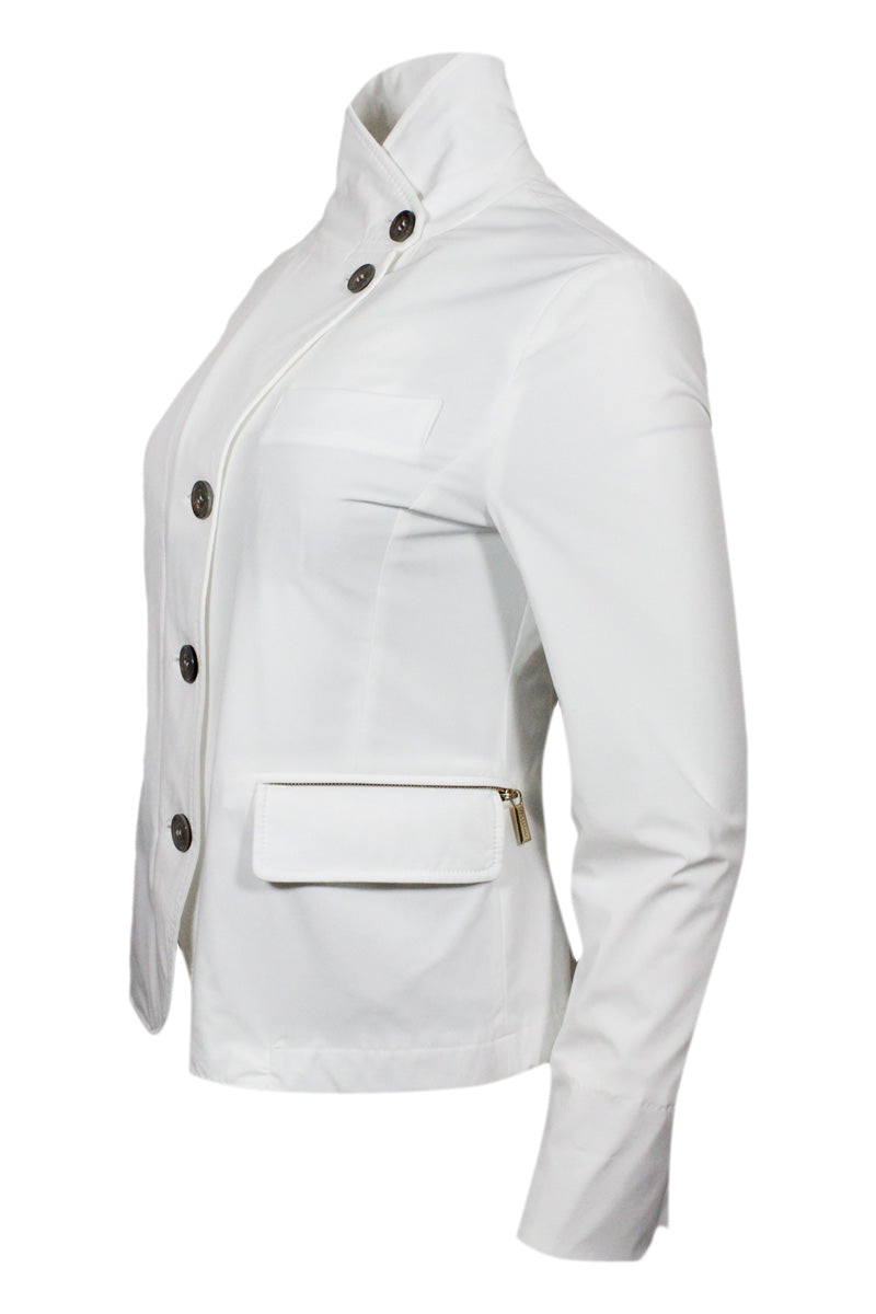 Moorer Jackets White 100ny