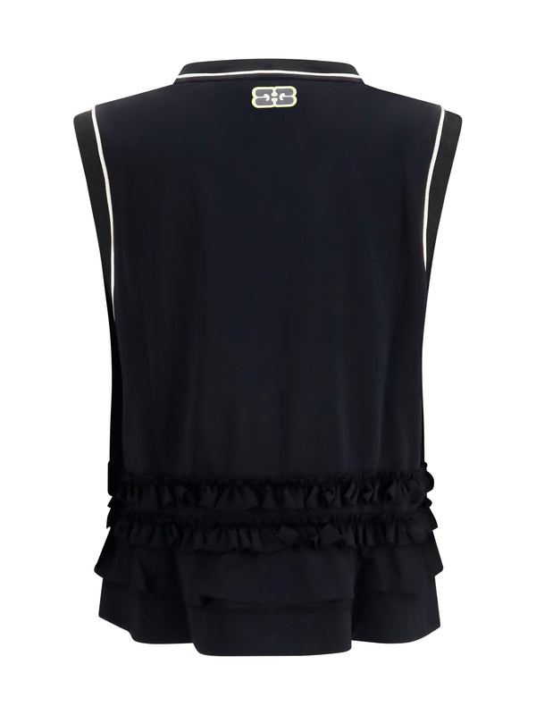 Tank Top Cycora Black Polyester