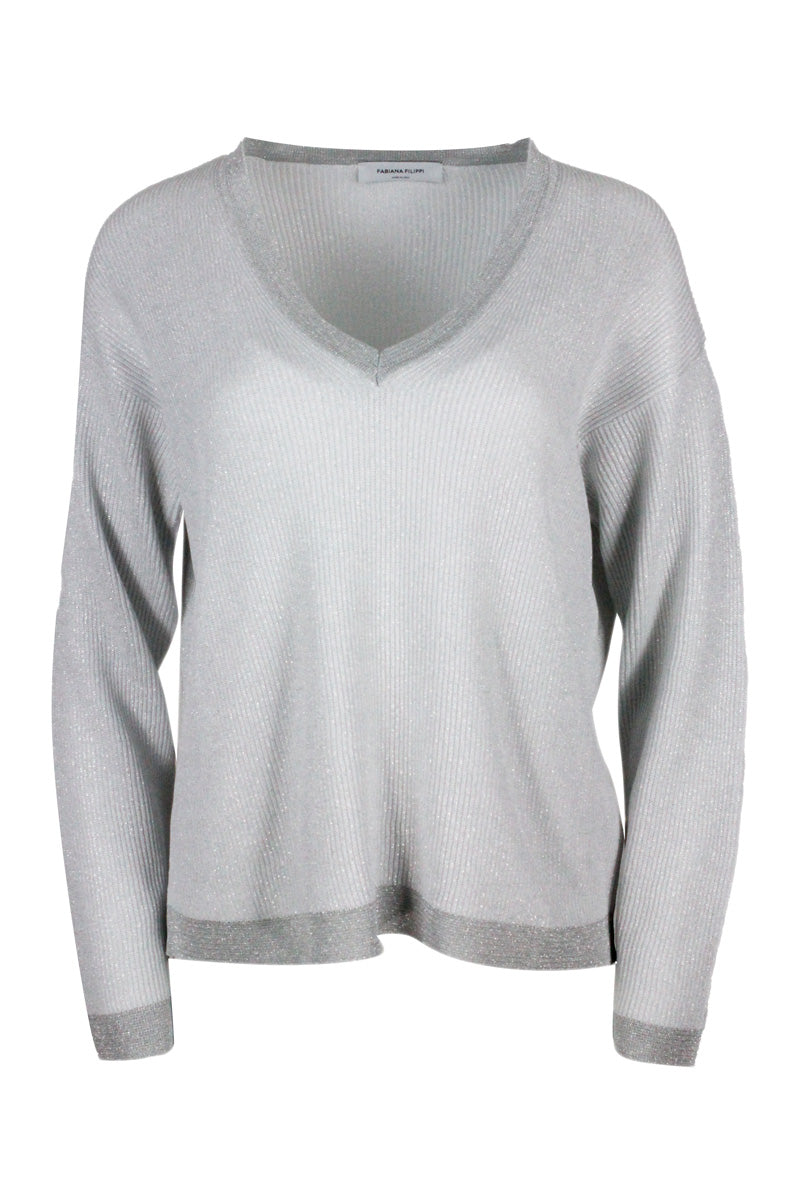 Fabiana Filippi Sweaters White 67co 25vi 8pl