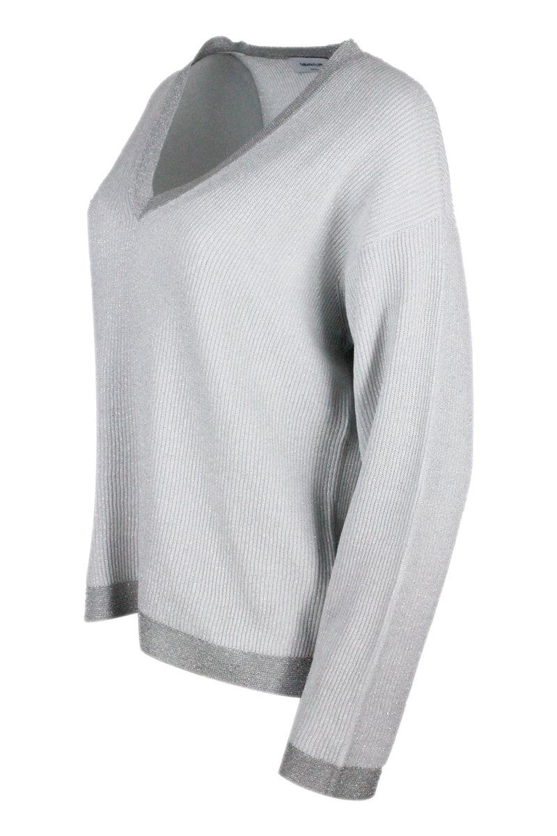 Fabiana Filippi Sweaters White 67co 25vi 8pl