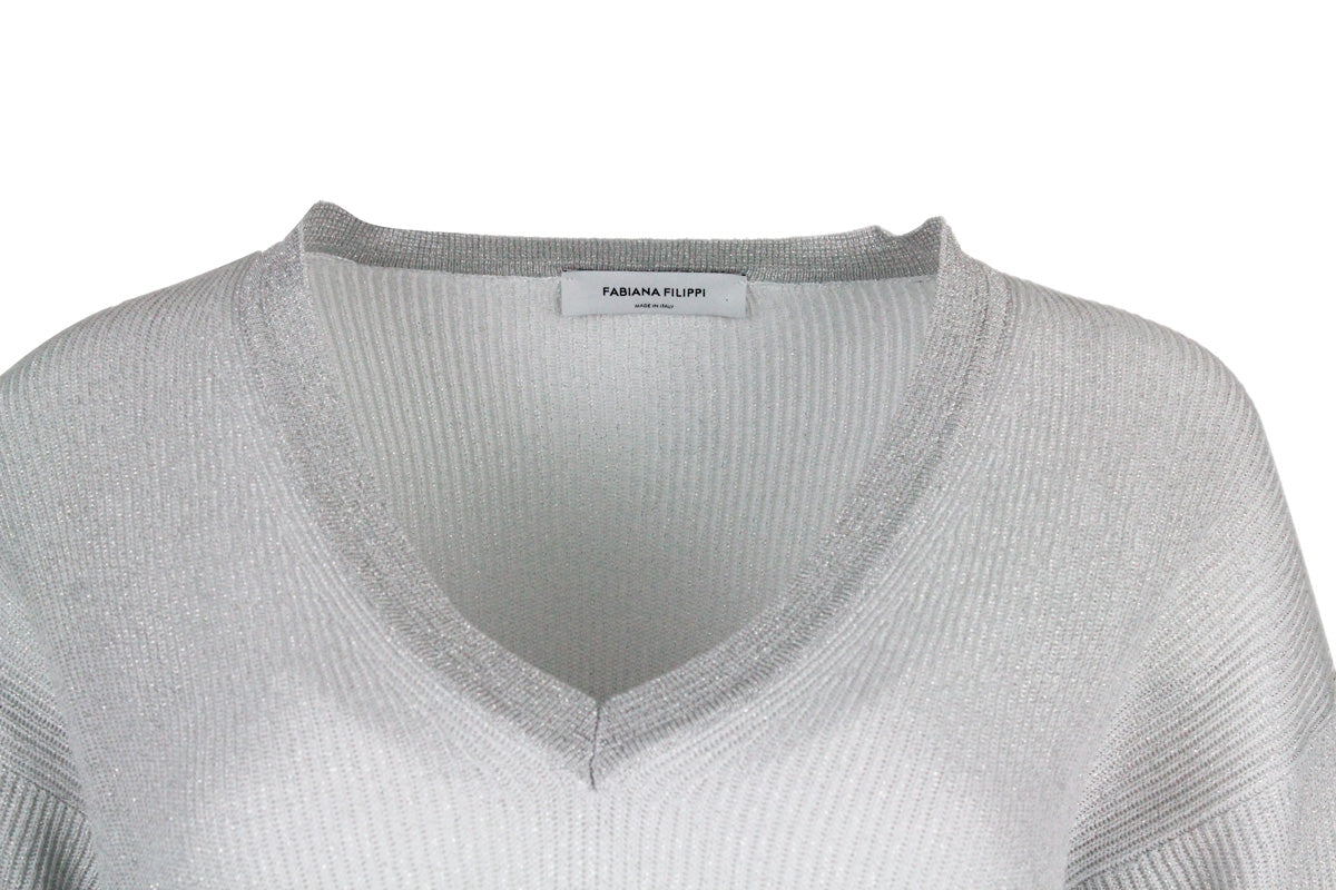 Fabiana Filippi Sweaters White 67co 25vi 8pl