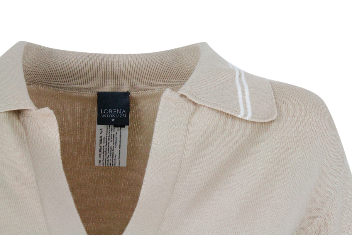 Lorena Antoniazzi T-Shirts And Polos Beige 90co 10ws