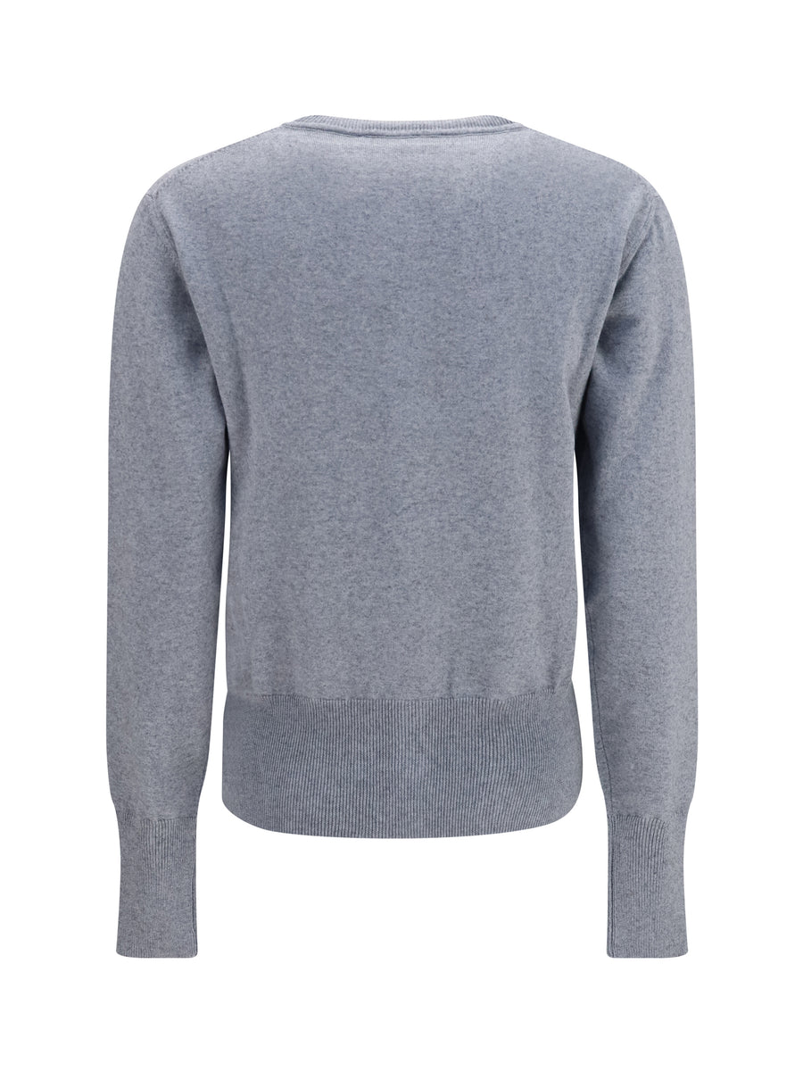 Cardigan Bea Dark Grey Melange Cotton