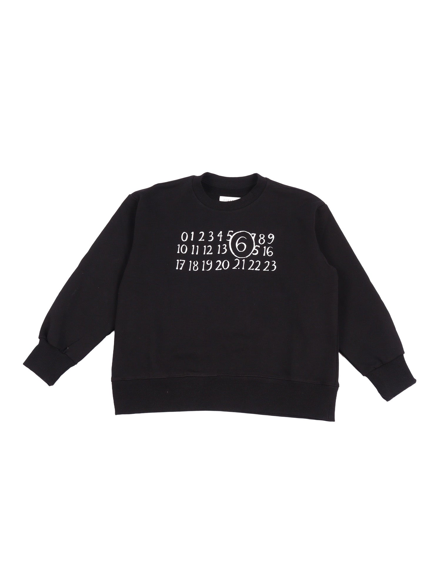 Sweaters Black Cotton Rib Elastane Crewneck