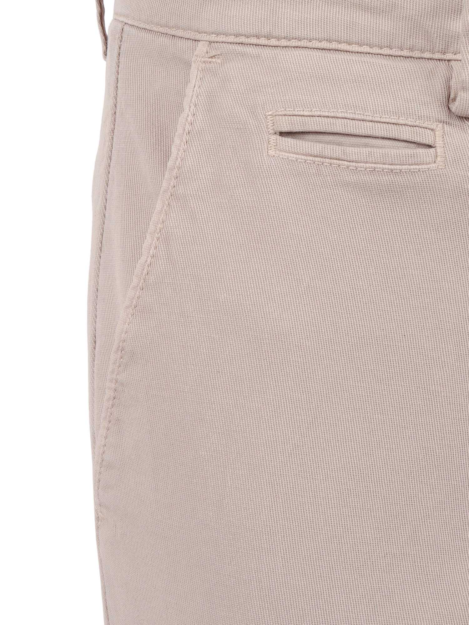 TROUSERS Beige Cotton Linen Elastane Pant