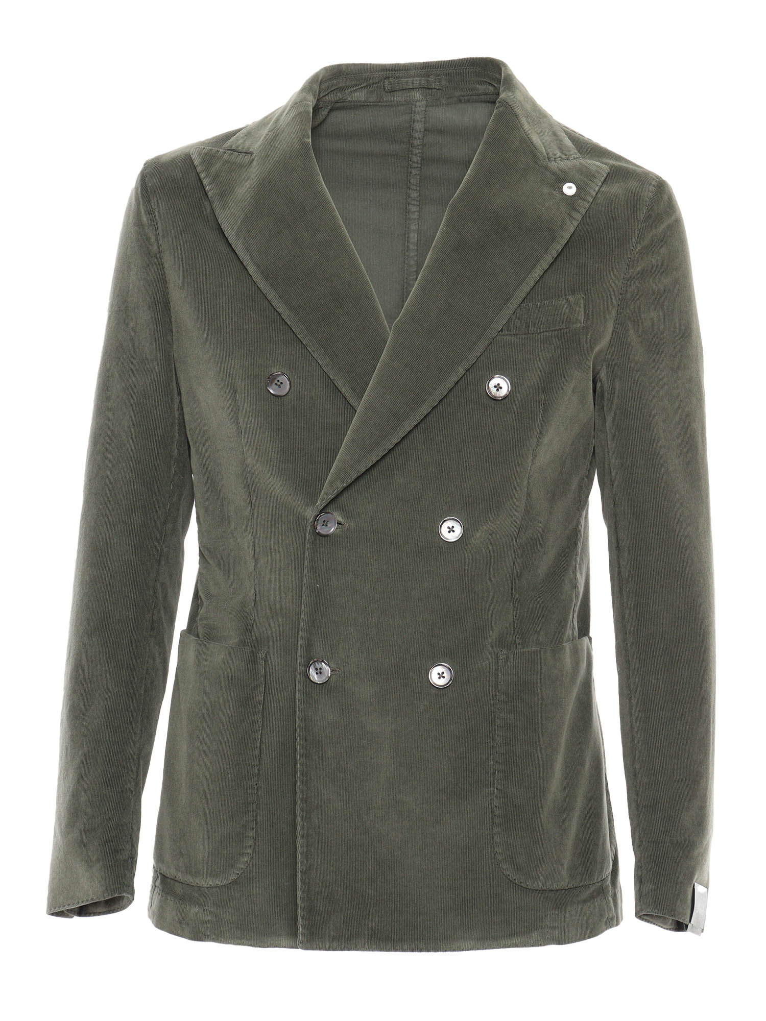 Jacket Green Cotton Elastane